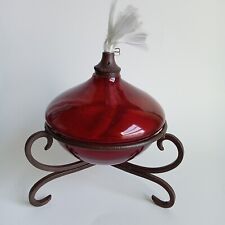 Red Glass Oil Lamp Sean Conway
