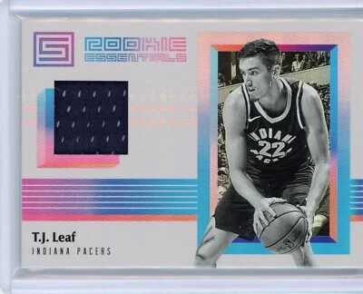 2017-18 Status T.J. Leaf Rookie Essentials Jersey Relic - Indiana Pacers - Image 1 of 2