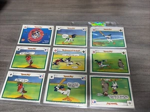 18 Looney Tunes Double Sided Baseball Cards With Inserts - Picture 1 of 4