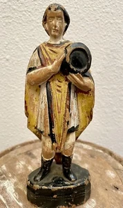 Antique Hand Carved Wood Mini Statue Figure of Napoleon - Picture 1 of 7