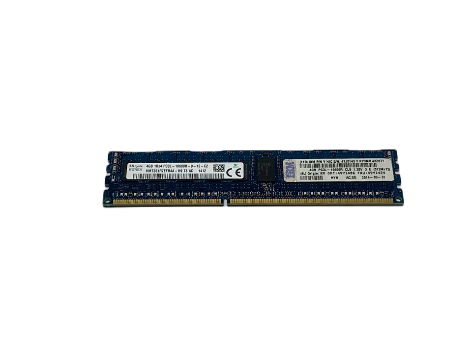 SKHynix HMT351R7EFR4A-H9 4GB DDR3 PC3L-10600R ECC Registered - Image 1 of 4