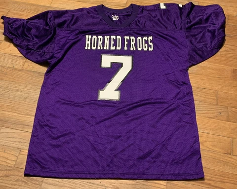 Gator Athletics Youth TCU HORNED FROGS Football Jersey Sz. YXL NEW #7 BIG12 Cover