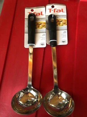 LOTE de 2 cucharones de acero inoxidable T-Fal #G15 Foto 1 de 2