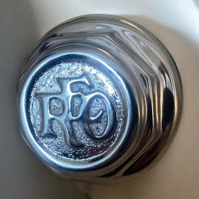 REO Threaded Hubcap  Chrome Plated Original Axle Cap 3.75" Diameter - Image 1 of 4