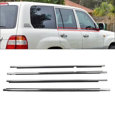 Outer Front Rear Door Belt Moulding For Toyota Land Cruiser 100 Series 98-07 Foto 1 de 4