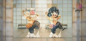 【En stock】 Cazador de demonios Inosuke Hashibira cabeza de jabalí cerdo estatua GK yoYo - Imagen 1 de 7