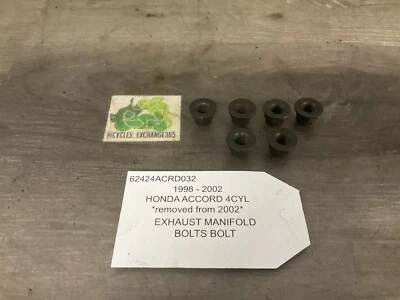 1998 1999 2000 2001 2002 Honda Accord 4 ЦИЛИНДРА ВЫПУСКНОЙ КОЛЛЕКТОР БОЛТ F58 - Изображение 1 из 4