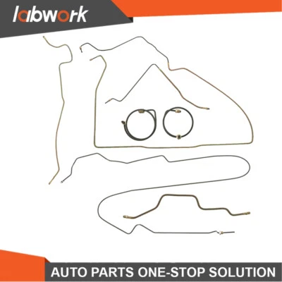 Labwork Power Disc Brake Line Kit Set W/o Abs For Jeep Wrangler YJ 1987-1995 - Imagem 1 de 4