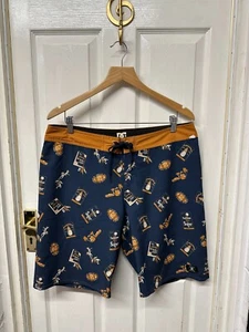 DC Shoes Board Shorts Taglia 34 | Tronchetti Spiaggia Surf Estivi Nuoto 20 - Foto 1 di 23
