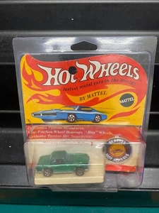 Vintage Hot Wheels Redline Green Mercedez Benz MOC MIP Blister Pack - Picture 1 of 13