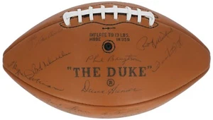 1969 Green Bay Packers Team Signed Football Bart Starr Nitschke 50 Sigs Beckett - Picture 1 of 6