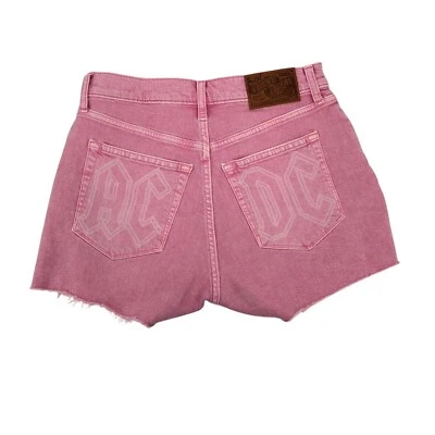 Pantalones Cortos Lucky Brand Legend Jean Mom Mujer Talla 26 AC/DC Tiro Alto Informal Festival Foto 1 de 4