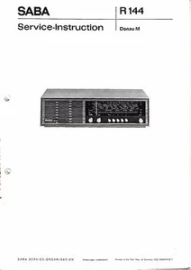Service manual for Saba Donau M - Picture 1 of 1