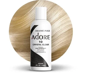Adore Crystal Clear 010 Semi-Permanent Vegan Hair Dye, 4 fl oz - Picture 1 of 5