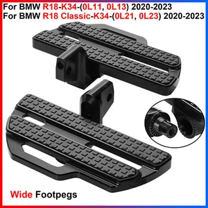 For BMW R18 K34 0L11/0L13, Classic K34 0L21/0L23 2020-2023 - Black Wide Footpegs - Imagen 1 de 18