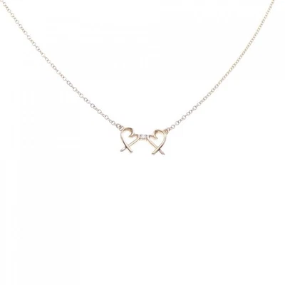 Auténtico collar Tiffany doble corazón amoroso #260-006-856-5961 Foto 1 de 4