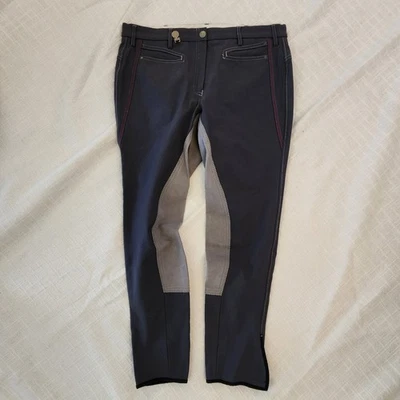 Pantalones Pikeur Shiva 34 Kontrast Gris con Gamuza Asiento Completo Costuras en Contraste A425 Foto 1 de 4