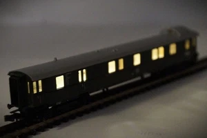 1:160 Spur N Minitrix 13308 Schnellzug-Gepäckwagen D4üe 100026 Han. mit Licht - Bild 1 von 7