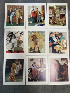 9 - Norman Rockwell 11 x 17 rahmenbare Drucke Pfadfinder - Bild 1 von 5