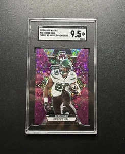 2023 Panini Mosaic Breece Hall Purple No Huddle 12/50 #74 SGC 9.5 - Bild 1 von 3