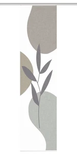 HOME in green Schiebevorhang FRONDA in Bambus-Optik, Digitaldruck, halbtranspare - Bild 1 von 3