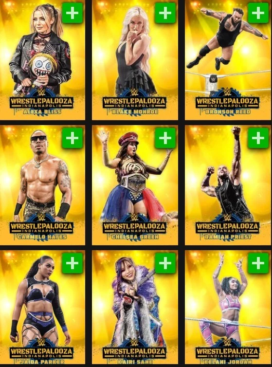 [DIGITAL] Topps Slam - Wrestlepalooza 25 S1 - Yellow Light Show Motion - Pick - Image 1 of 1