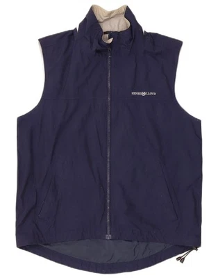 HENRI LLOYD Mens Gilet UK 38 Medium Navy Blue Polyester DO04 - Image 1 of 4