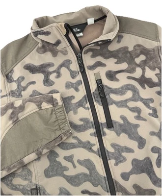 Black Diamond Men’s Soft Shell Fleece Jacket Zip Camo Green Large  - Image 1 of 4