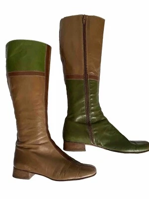 Botas Valentino Garavani Cuero Color Block Talla 37 Italia Foto 1 de 4