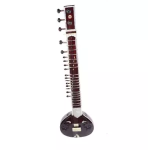 Sitar estilo Tarabdar Vilayat Khan-instrumento indio artesanal para raga elegante - Imagen 1 de 3