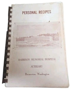 1950s Harrison Memorial Hospital Auxillary Cookbook Bremerton Washington - Picture 1 of 8