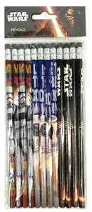 (NEW) STAR WARS Disney Wood Pencils Back to School Supplies Stationary 12 Pieces - Picture 1 of 1