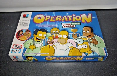 Operation The Simpsons MB Games 2005 Children's Board Complete TESTED WORKING - Image 1 of 3