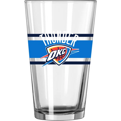 Oklahoma City Thunder 16oz. Stripe Pint Glass Cover