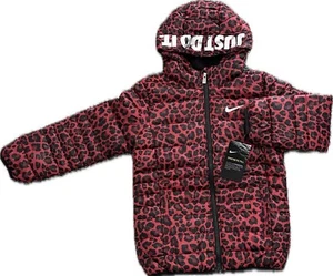 Nike Girls jacket Little Girls Just Do It Printed Jacket Size 6 M New - Picture 1 of 6