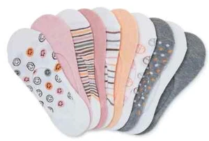 No Boundaries Women’s Fashion Stay-Put Liner Socks Shoe size 4-10 (4 Different) - Picture 1 of 9