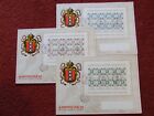 NETHERLANDS 1967 AMPHILEX SET OF 3 MINI SHEETS ON FIRST DAY COVERS