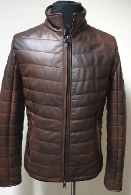 GIACCA GIUBBINO PIUMINO IN DI PELLE UOMO ART U0437   TG. DISPONIBILI DA 46 / 60 Foto 1 de 4
