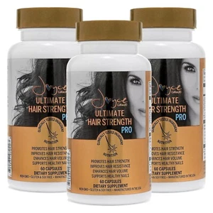 3x Joyce Giraud Ultimate Hair Strength Pro Supplement = 90 Day Supply~Exp 12/26 - Picture 1 of 3