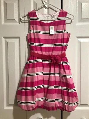 Nuevo con etiquetas Hermoso... Vestido a Rayas Rosa The Children Place Girls Talla 14 Foto 1 de 4