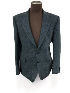 Alexandre London Saville Row Harris Tweed Hand Woven 100% Wool Sport Coat 44L - Picture 1 of 12