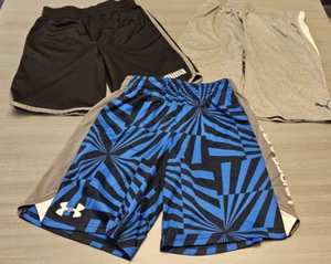Boys Size S Shorts Lot Youth S Size 8 Athletic PUMA UNDER ARMOUR *FREE SHIPING* - Picture 1 of 15