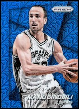 2014-15 Panini Prizm Prizms Blue Mojo #68 Manu Ginobili