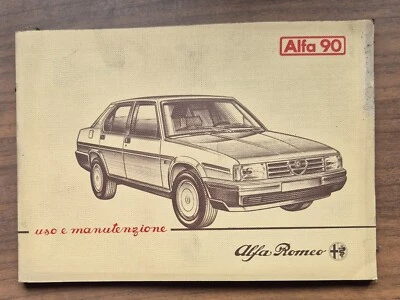 Libretto Uso e Manutenzione Alfa Romeo Alfa 90 Originale! - Immagine 1 di 2