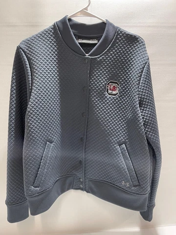South Carolina Gamecocks Jacket Women's Large Under Armour Sweatshirt Quilted Cover