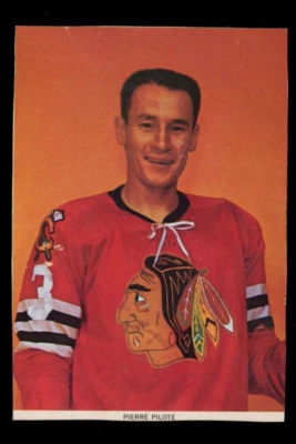1963-65 Chex Photo Hockey Card Pierre Pilote - Image 1 of 2
