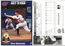 Ehren Wassermann Signed 2005 Choice Carolina-California All-Stars #19 Card