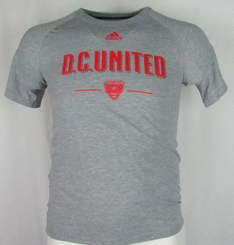 DC United MLS Adidas Men's Short Sleeve T-Shirt Gray Cover