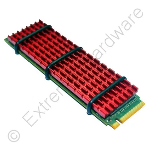 Gelid Solutions SubZero M.2 SSD 2280 Heatsink Thermal Pad Cooling Kit - Red - Zdjęcie 1 z 6