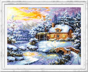 Kit de punto de cruz contado Magic Needle Winter's Tale 45-08 - Imagen 1 de 3